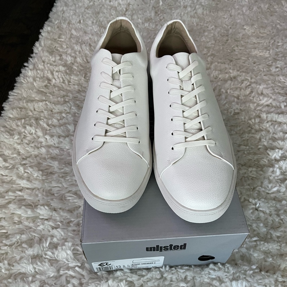 Unlisted Men's White leather Sneakers